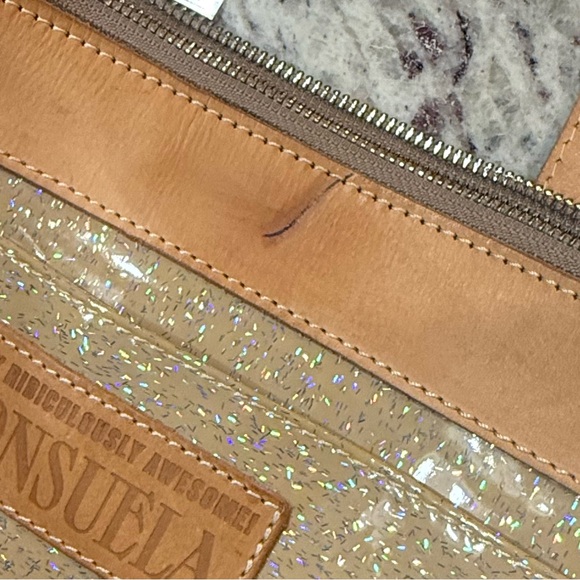 Consuela Cream Tote Bag with accessories.  Gently used. See pics for flaws. - Picture 10 of 16